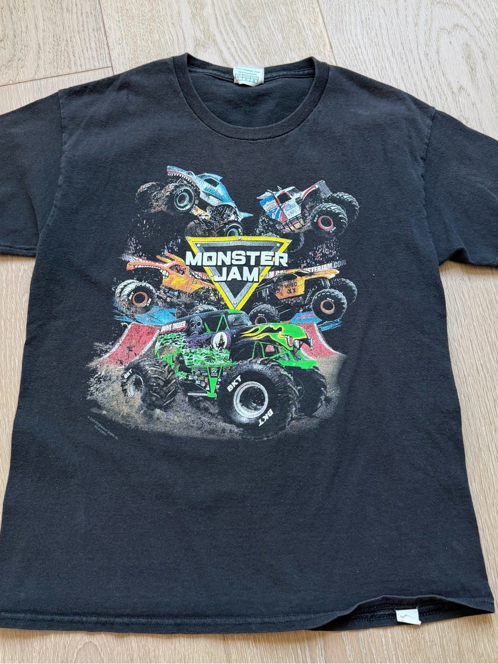 Delta Black Monster Jam Graphic Tee with Green Accent